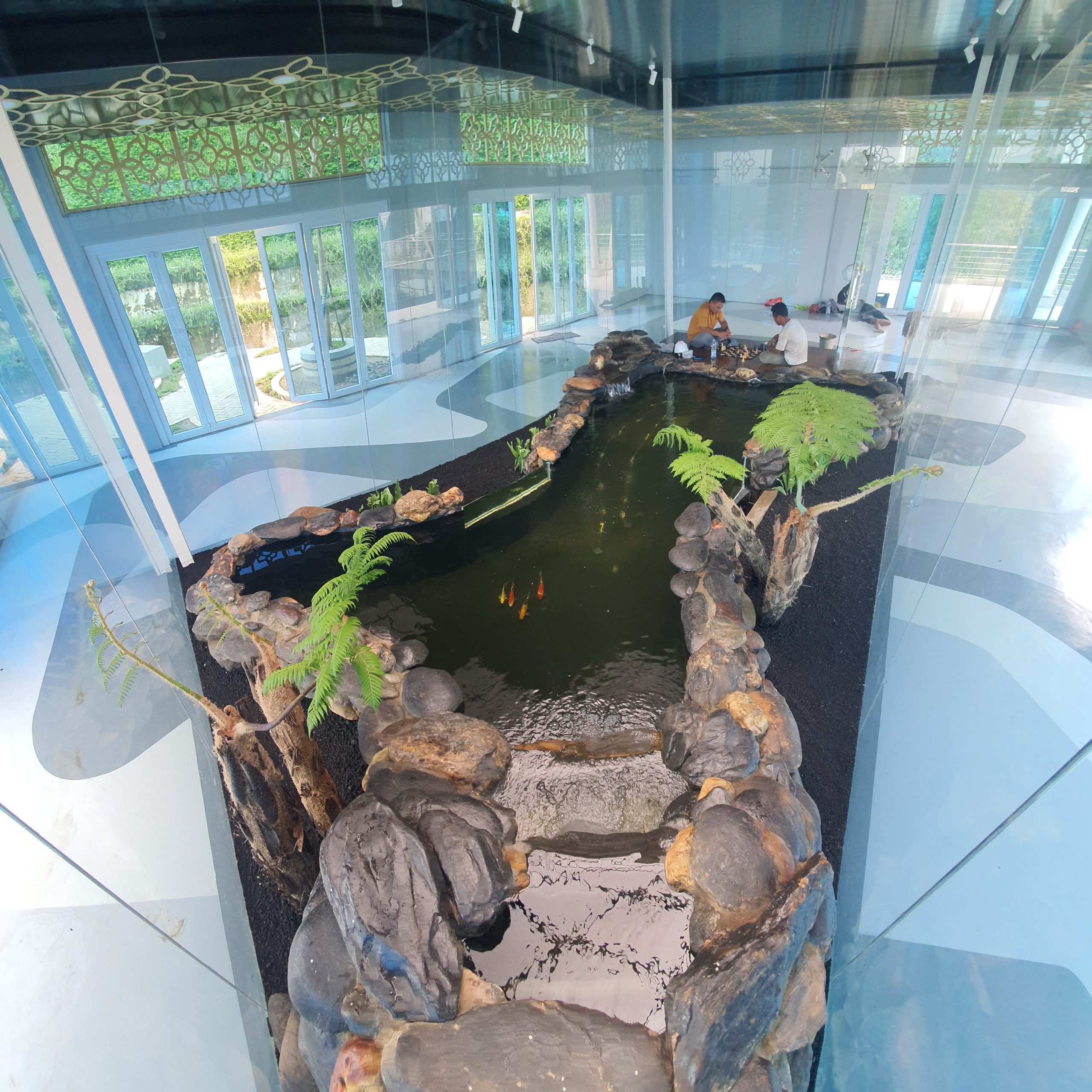 kolam koi pohon lindung